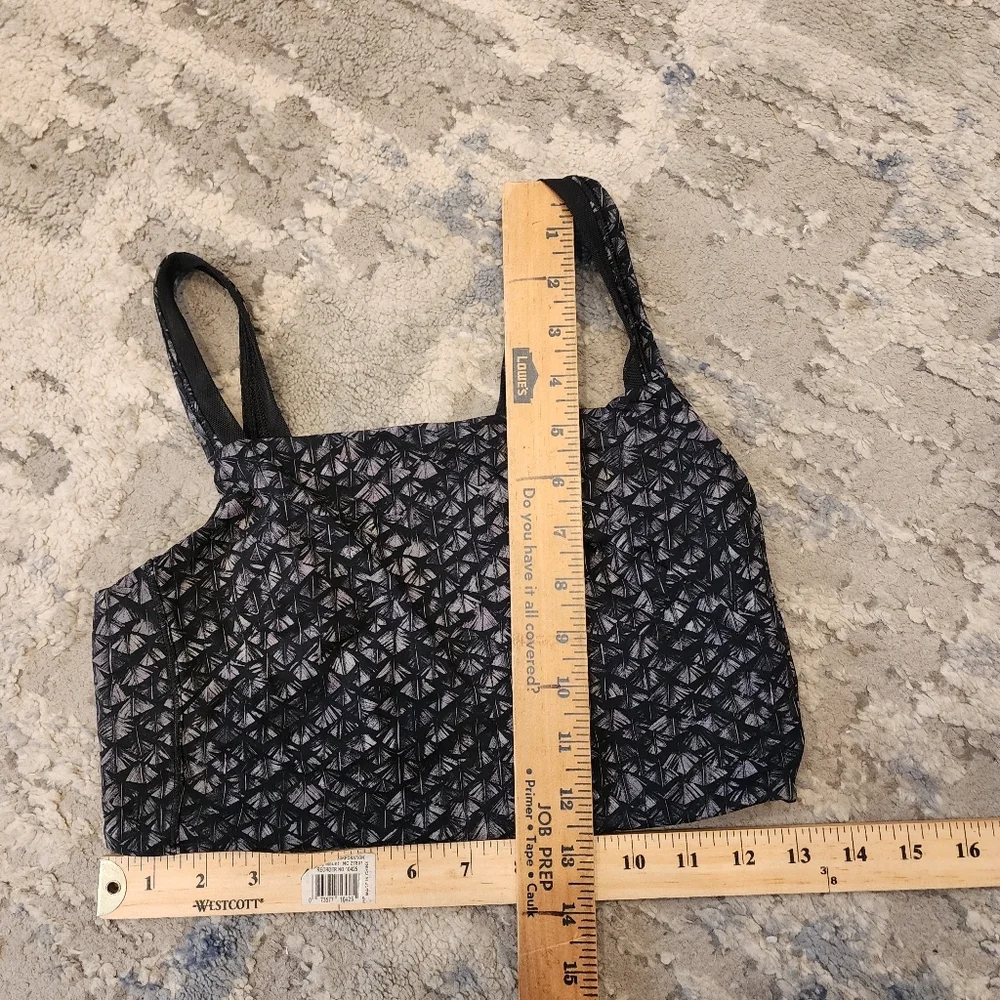 Lululemon Featherlight Bra Iridescent‎ Multi Black / Black size 8